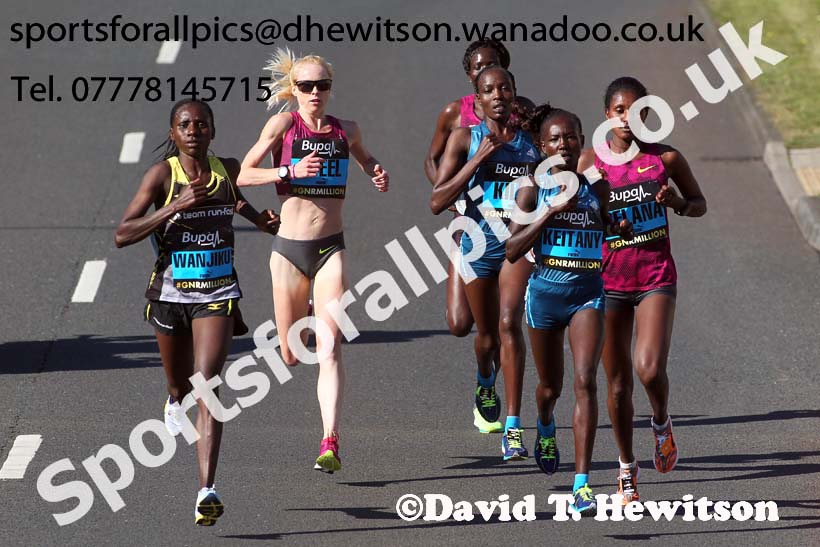 Womens 2014 BUPA Great North Run. Photo: David T. Hewitson/Sports for All Pics